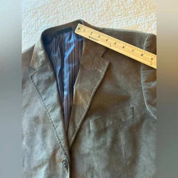 Men’s Brown Corduroy Blazer. Madison Size 44L Sport Coat - Picture 10 of 10